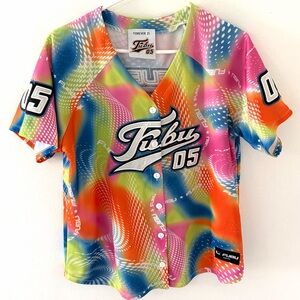 Fubu x Forever 21 Colorful Baseball Jersey, Size: Medium
